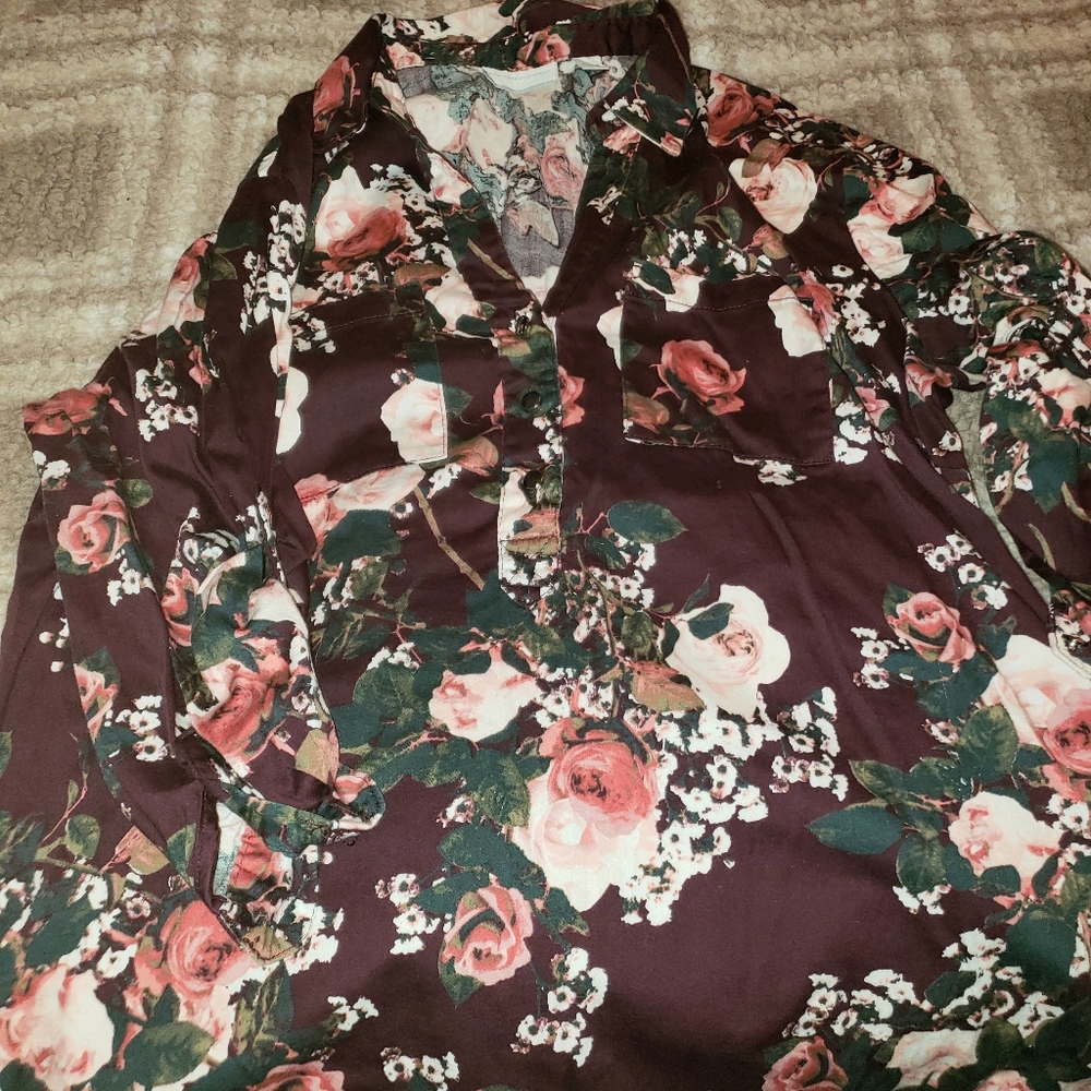 Floral Collar shirt